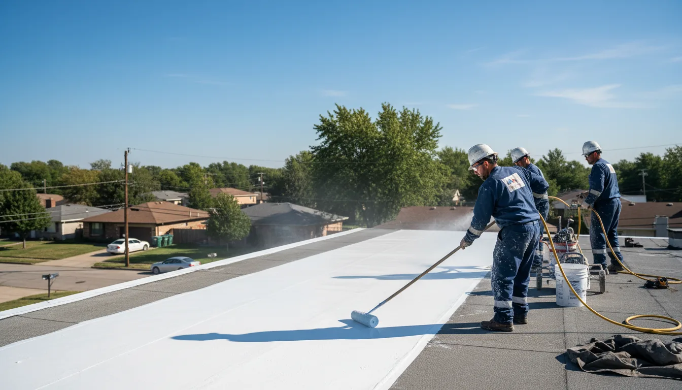 Commercial roof coating in Coffeeville, AL near me